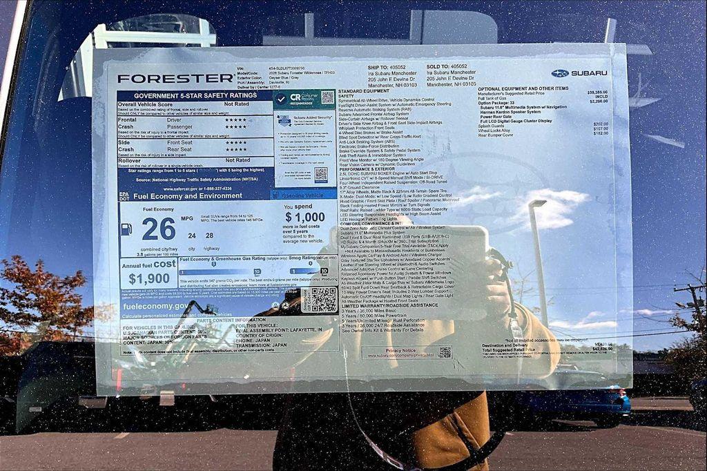 new 2026 Subaru Forester car, priced at $42,526