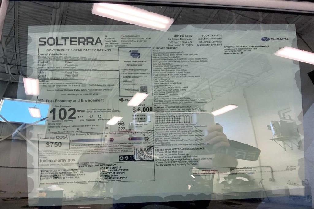 new 2024 Subaru Solterra car, priced at $47,969
