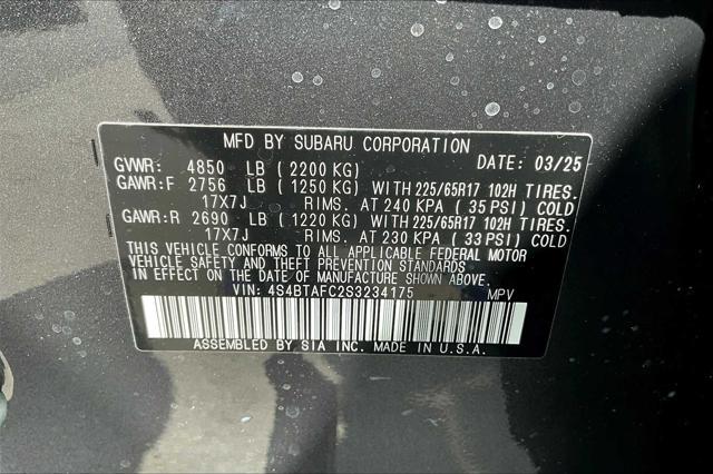 new 2025 Subaru Outback car, priced at $34,599