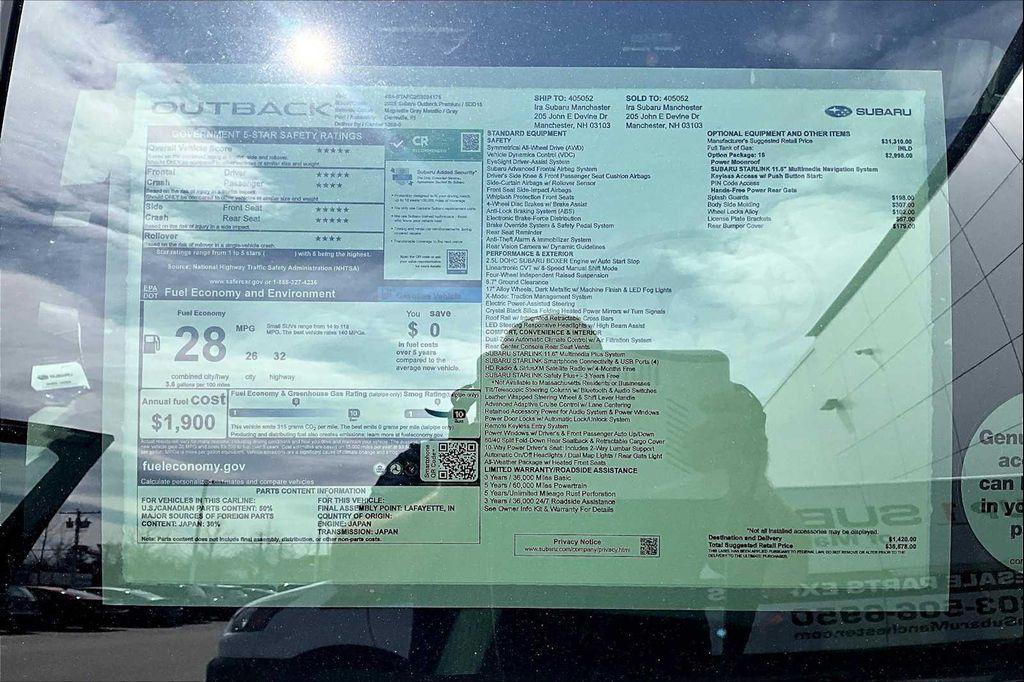 new 2025 Subaru Outback car, priced at $32,999