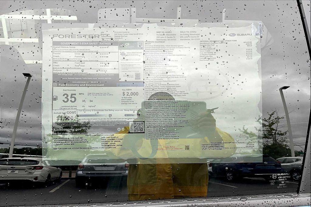 new 2025 Subaru Forester Hybrid car, priced at $39,753