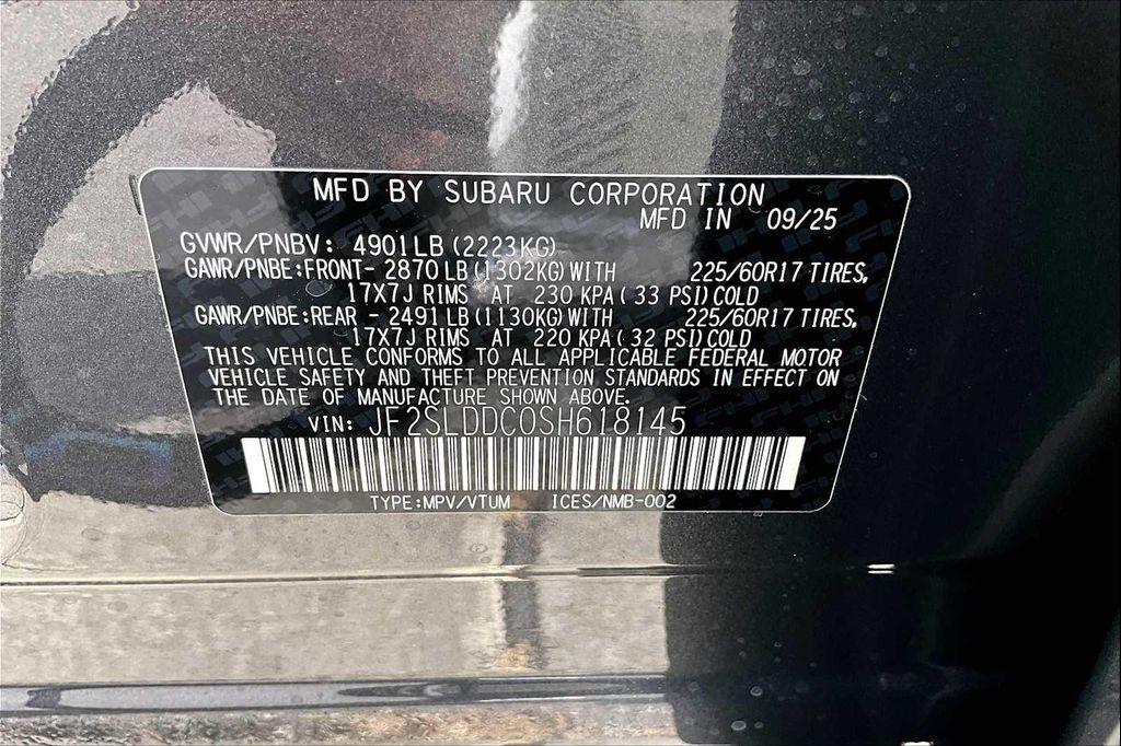 new 2025 Subaru Forester car, priced at $33,177