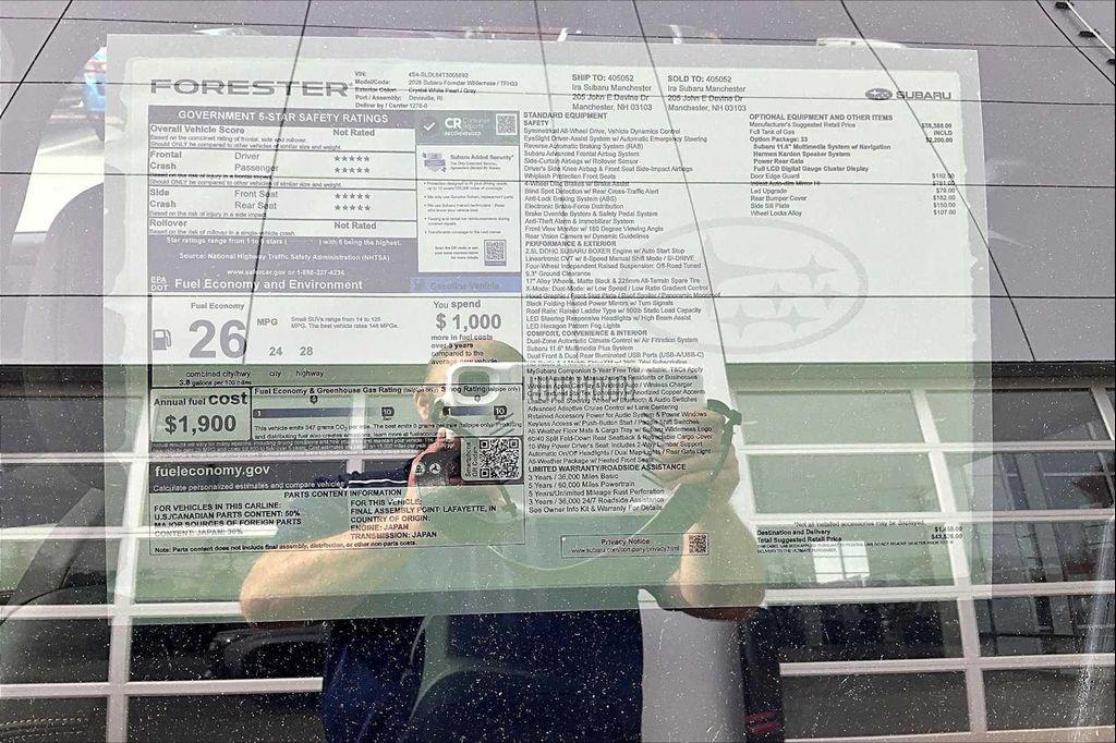 new 2026 Subaru Forester car, priced at $43,526