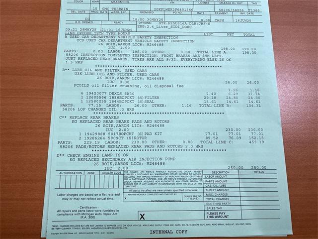 used 2015 GMC Terrain car, priced at $12,548