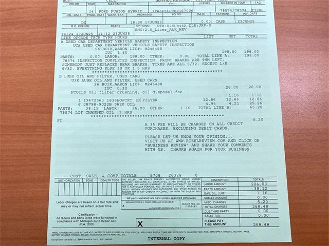 used 2014 Ford Fusion Hybrid car, priced at $10,852