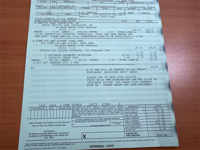 used 2024 Cadillac CT4 car, priced at $39,830