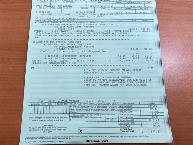 used 2023 GMC Acadia car, priced at $35,635