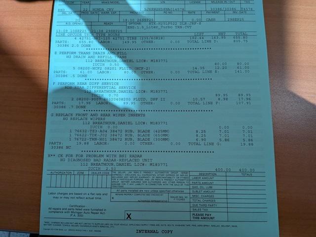 used 2022 Honda CR-V car, priced at $27,550