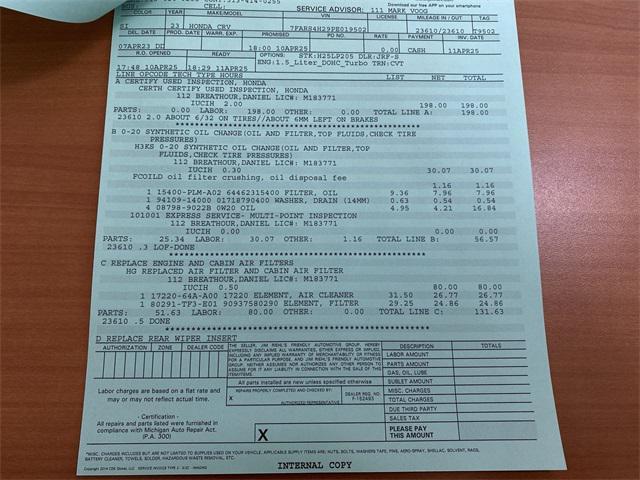 used 2023 Honda CR-V car, priced at $28,420