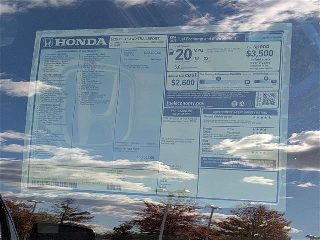 new 2025 Honda Pilot car, priced at $50,895