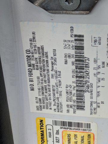 used 2019 Ford Fusion Hybrid car, priced at $9,999