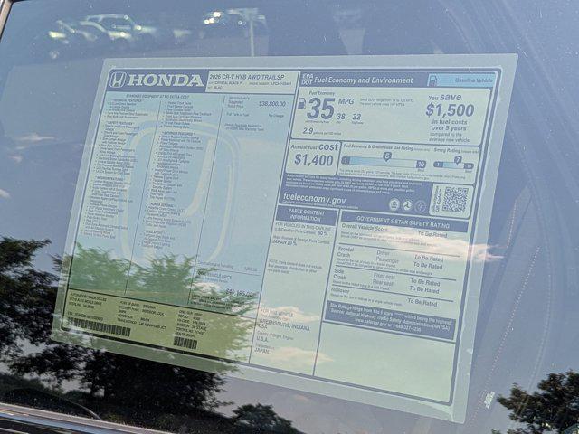new 2026 Honda CR-V Hybrid car, priced at $40,195