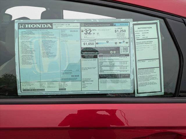 new 2025 Honda Accord car, priced at $32,165