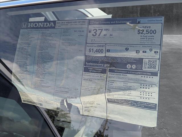 new 2025 Honda CR-V Hybrid car, priced at $42,950