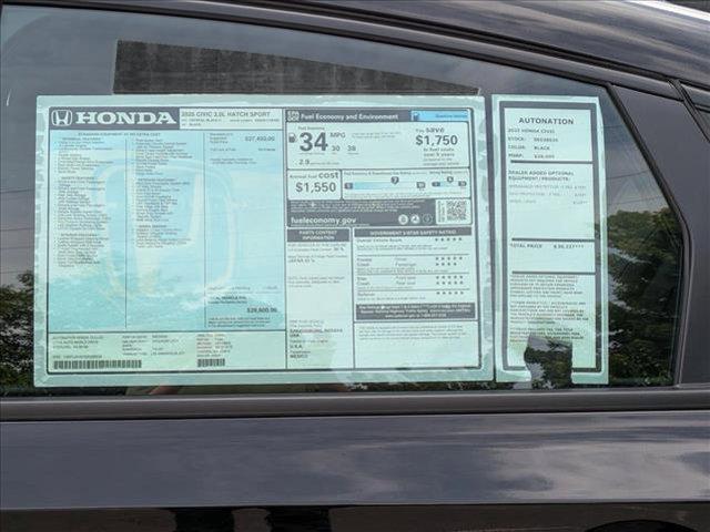new 2025 Honda Civic car, priced at $28,600