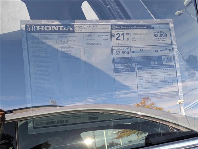 new 2025 Honda Pilot car, priced at $47,095