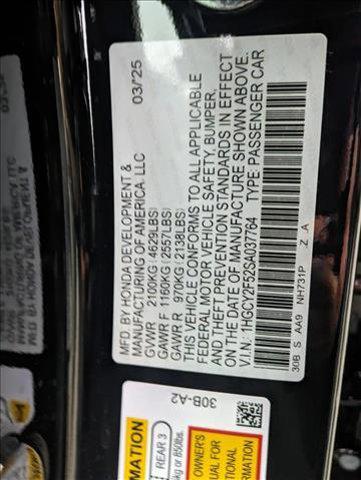 new 2025 Honda Accord Hybrid car, priced at $35,260
