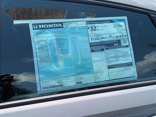 new 2025 Honda Accord car, priced at $32,165