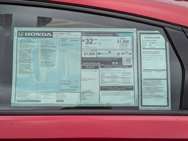 new 2025 Honda Accord car, priced at $32,165
