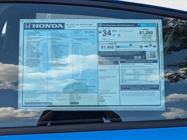 new 2026 Honda Civic car, priced at $29,445