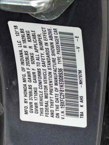 used 2019 Honda Civic car, priced at $19,999