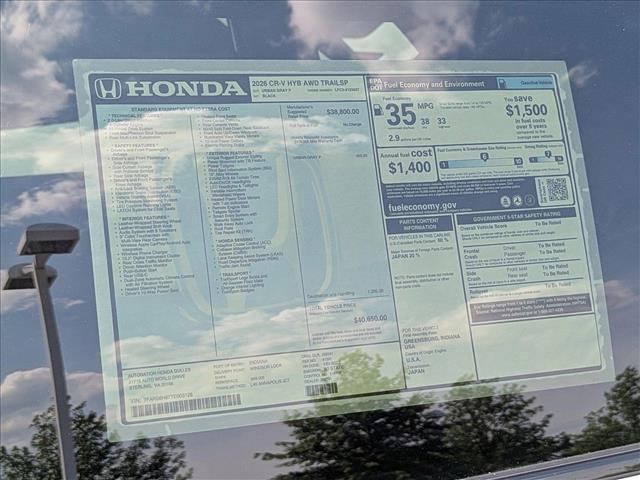 new 2026 Honda CR-V Hybrid car, priced at $40,650