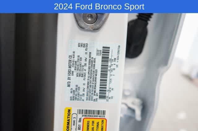 new 2024 Ford Bronco Sport car, priced at $32,189