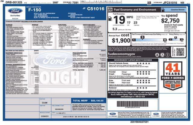 used 2018 Ford F-150 car, priced at $23,974