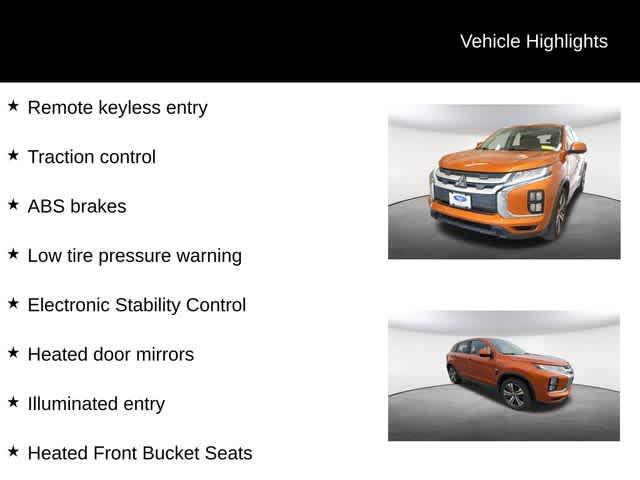 used 2020 Mitsubishi Outlander Sport car, priced at $14,691