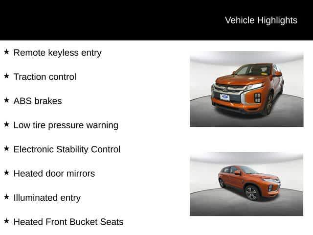used 2020 Mitsubishi Outlander Sport car, priced at $14,291