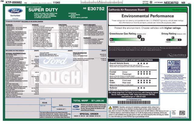 used 2022 Ford F-250 car, priced at $58,370