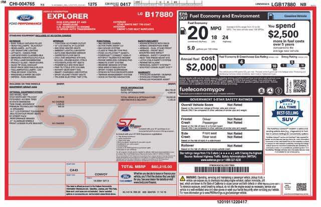 used 2020 Ford Explorer car, priced at $27,671