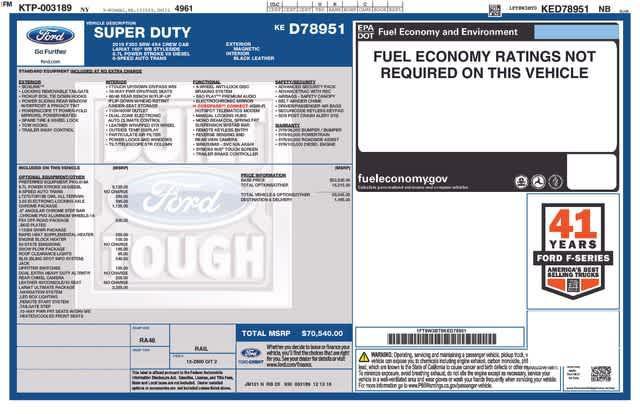 used 2019 Ford F-350 car, priced at $52,774