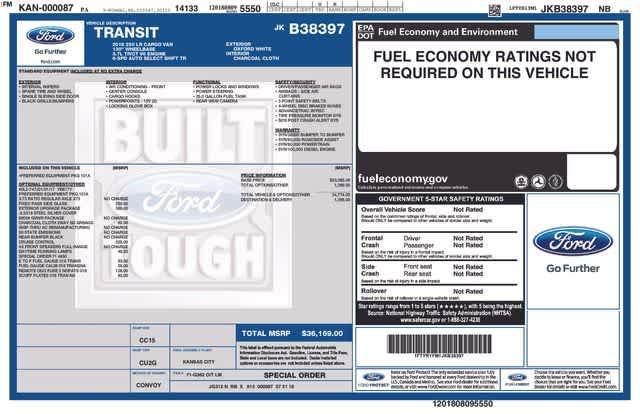used 2018 Ford Transit-250 car, priced at $24,574