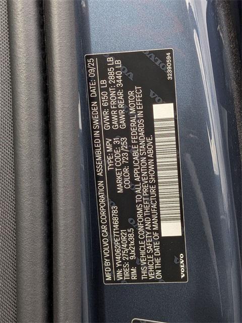 new 2026 Volvo XC90 car, priced at $68,825