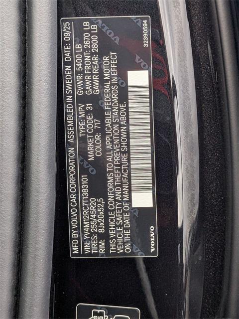 new 2026 Volvo XC60 car, priced at $54,145