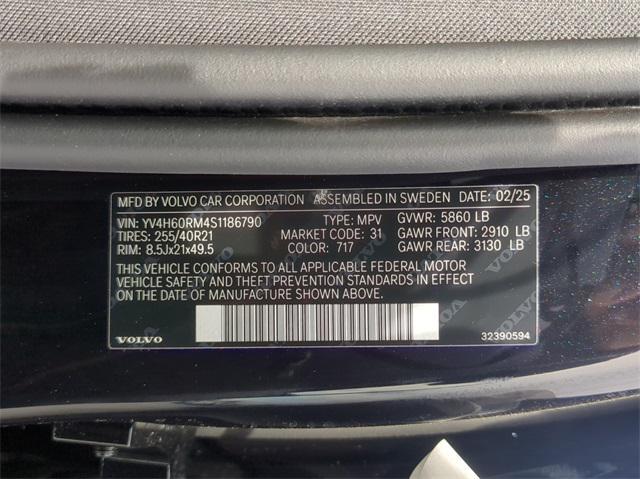 new 2025 Volvo XC60 Plug-In Hybrid car, priced at $71,085