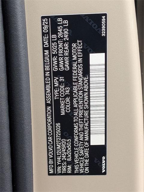 new 2026 Volvo XC40 car, priced at $50,595