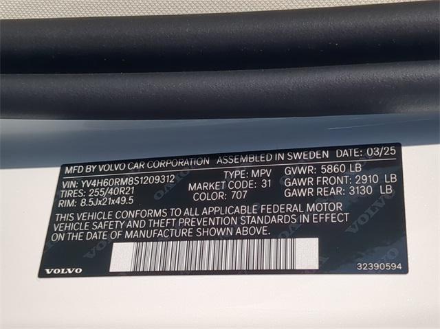 new 2025 Volvo XC60 Plug-In Hybrid car, priced at $71,085