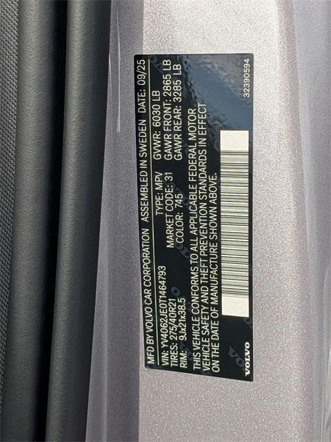 new 2026 Volvo XC90 car, priced at $68,395