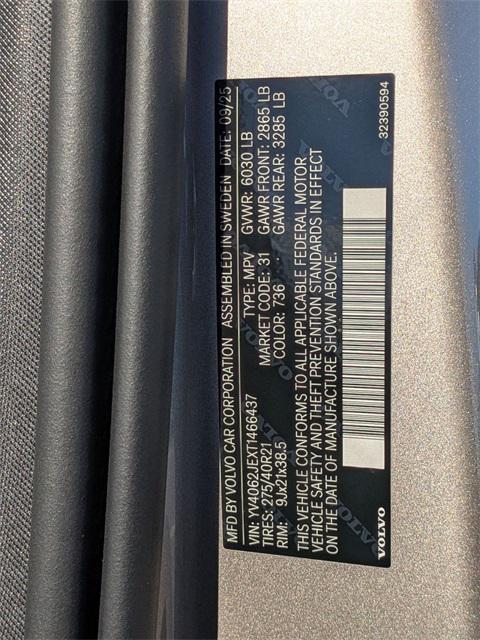 new 2026 Volvo XC90 car, priced at $67,895