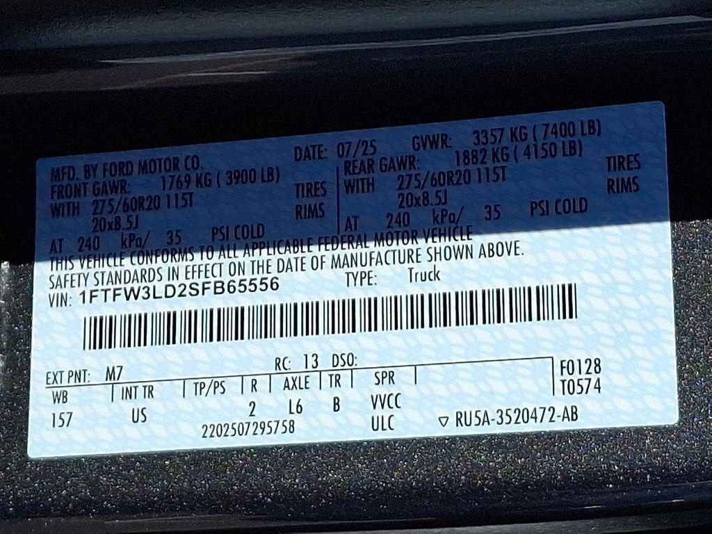 new 2025 Ford F-150 car, priced at $65,235