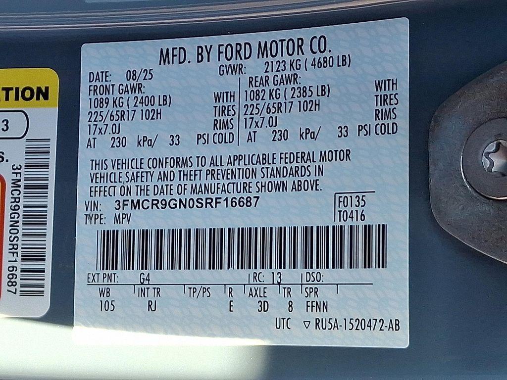 new 2025 Ford Bronco Sport car, priced at $39,860