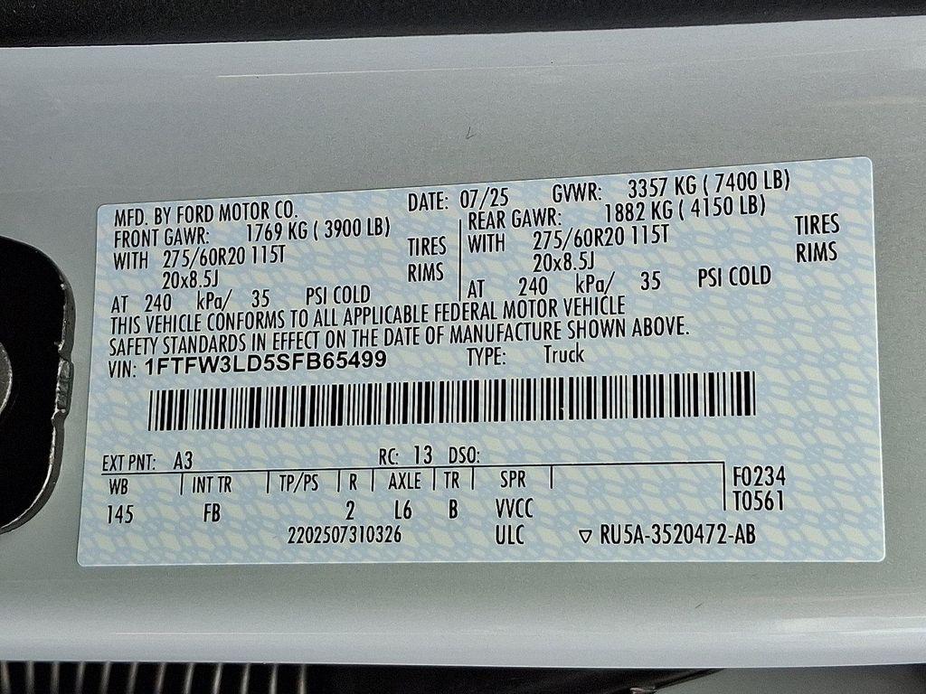 new 2025 Ford F-150 car, priced at $65,525