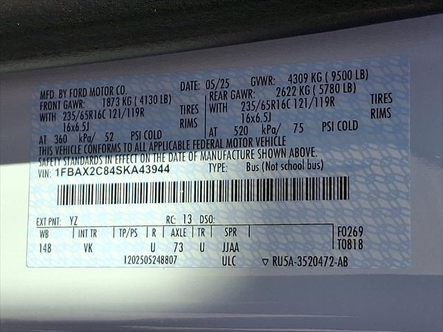 new 2025 Ford Transit-350 car, priced at $62,150