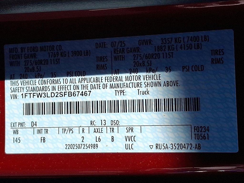 new 2025 Ford F-150 car, priced at $65,625