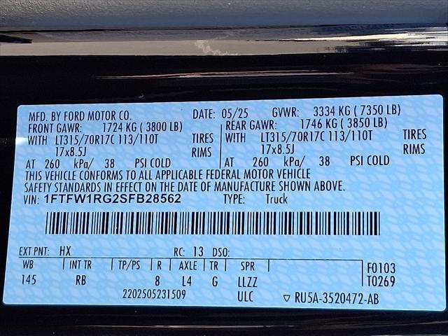 new 2025 Ford F-150 car, priced at $83,090