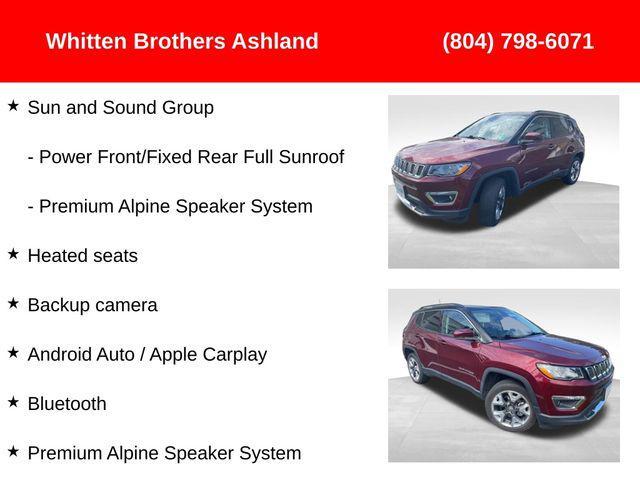 used 2021 Jeep Compass car, priced at $20,970