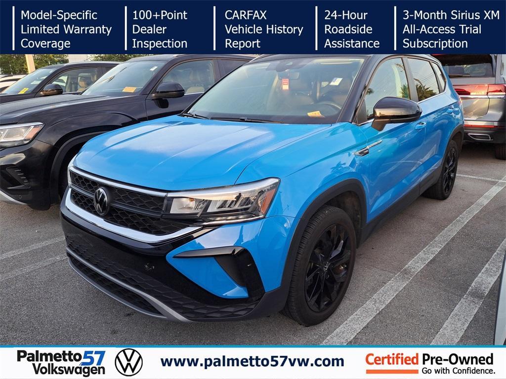used 2023 Volkswagen Taos car, priced at $20,451
