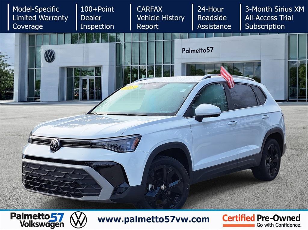 used 2025 Volkswagen Taos car, priced at $24,859